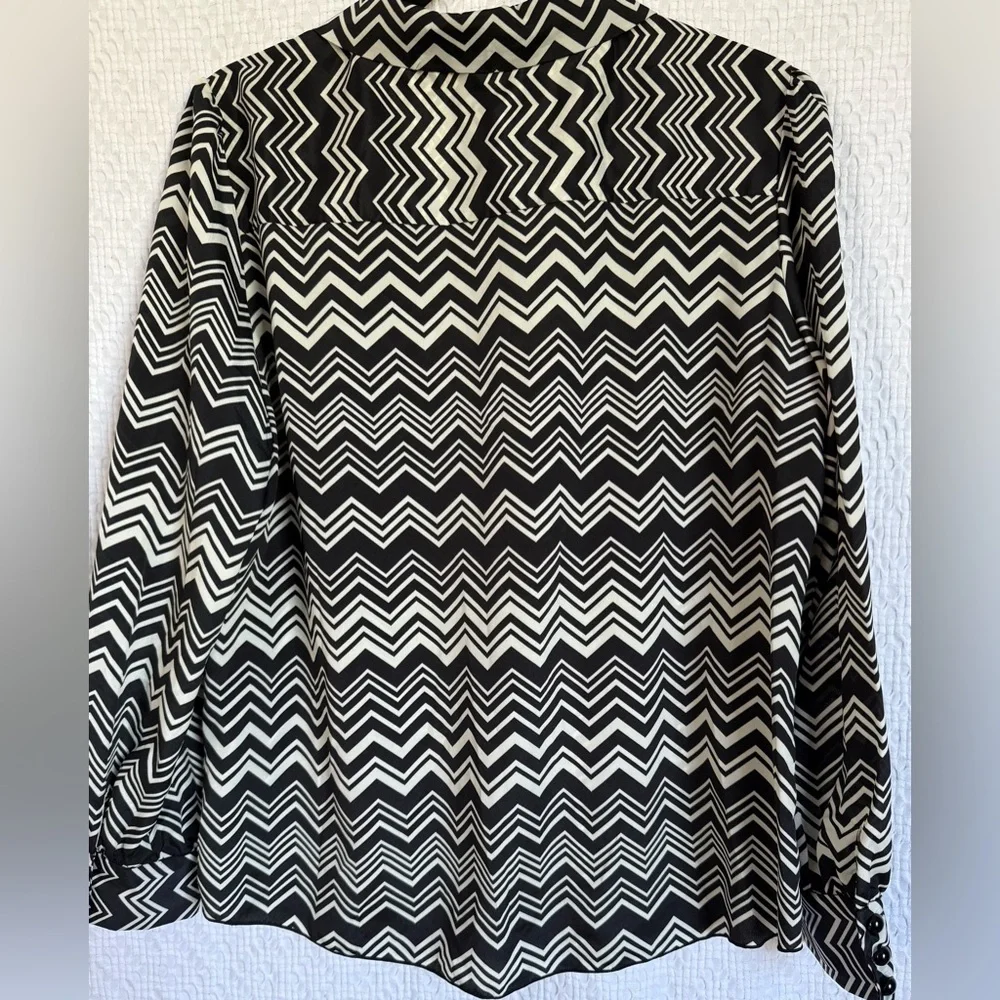 Missoni for Target Mare Stripe Blouse in Black and White SZ L